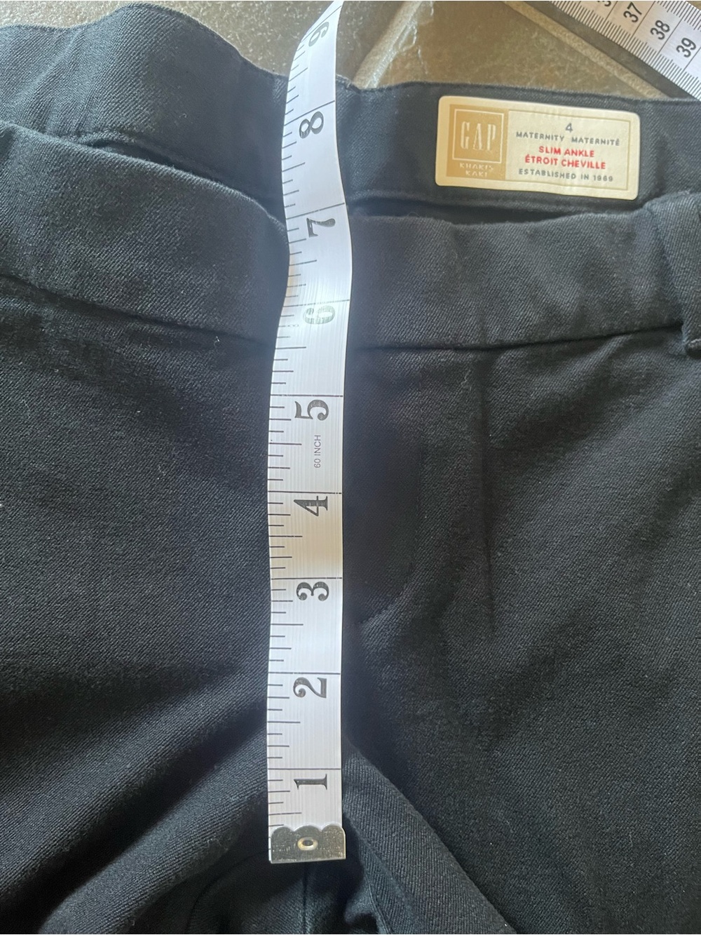 🌸2/20 ✨Host Pick Gap maternity black crop pants size 4 stretchy waist Timeless - Picture 5 of 9